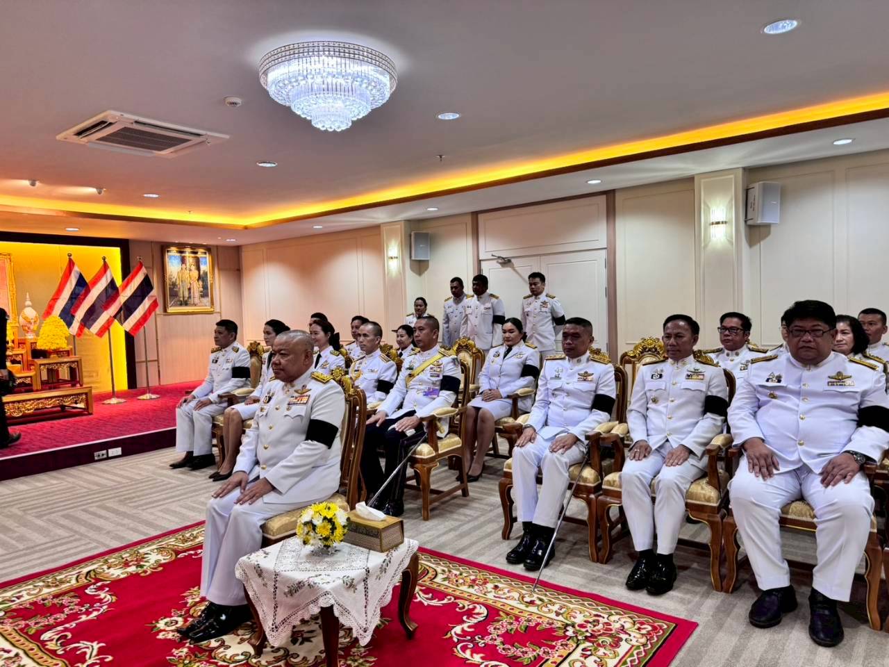 title - นที่ 24 กุมภาพันธ์ 2569 นายวิทูล ประดิษฐบุญ มอบหมายให้  เจ้าหน้าที่ ส.ป.ก.ปราจีนบุรี เข้าร่วม พิธีวางพานพุ่มดอกไม้และถวายสักการะ เนื่องในวันคล้าย วันพระราชสมภพของพระบาทสมเด็จพระพุทธเลิศหล้านภาลัย